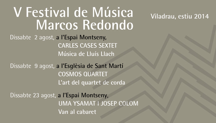 Festival de Música Marcos Redondo, Viladrau