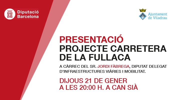 Presentació Projecte Carretera de la Fullaca, Viladrau