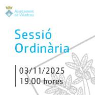 Sessió ordinària del ple de l'ajuntament del 3 de novembre de 2025