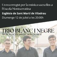 Viladrau Concert de Trio Blanc i Negre a l'Església de Sant Martí