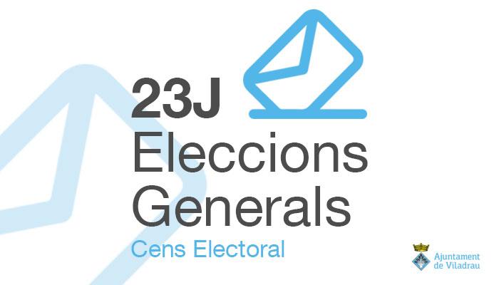Viladrau Consulteu el Cens Electoral per les Eleccions Generals del 23 de juliol de 2023