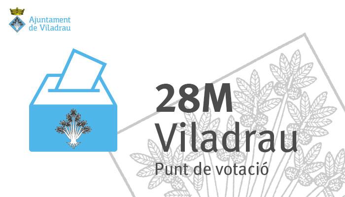 Punt de votació de les Eleccions Municipals del 28 de maig a Viladrau