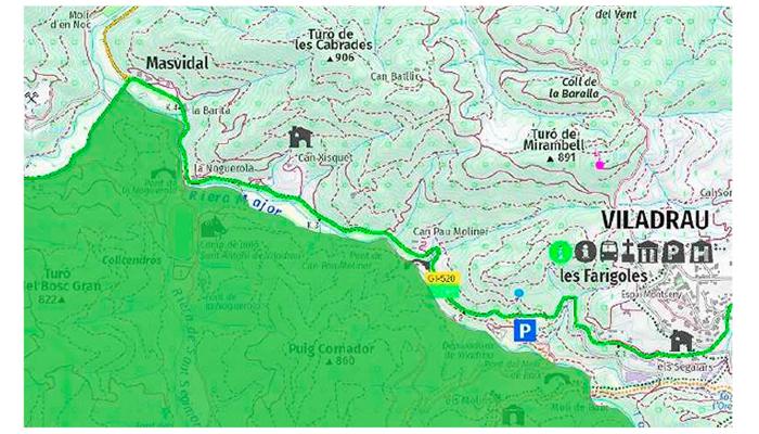 Viladrau Talls intermitents del trànsit a la carretera GI-520