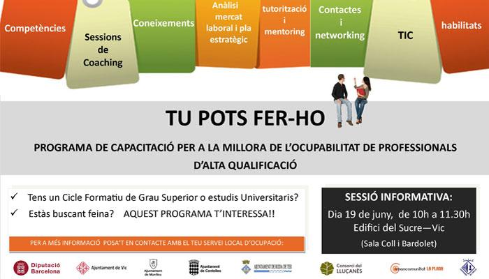 Programa d’orientació laboral "Tu Pots fer-ho", Viladrau