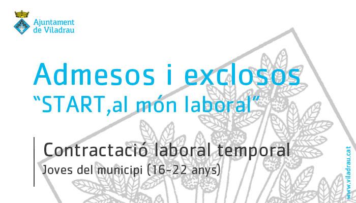 Viladrau admesos i exclosos "Projecte formatiu: START, al món laboral" 2025