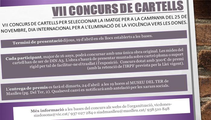 Viladrau VII Concurs de cartells pel Dia Internacional per a l