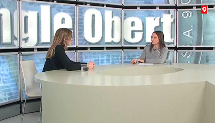 L’alcaldessa Noemí Bastias entrevistada a l’Angle Obert