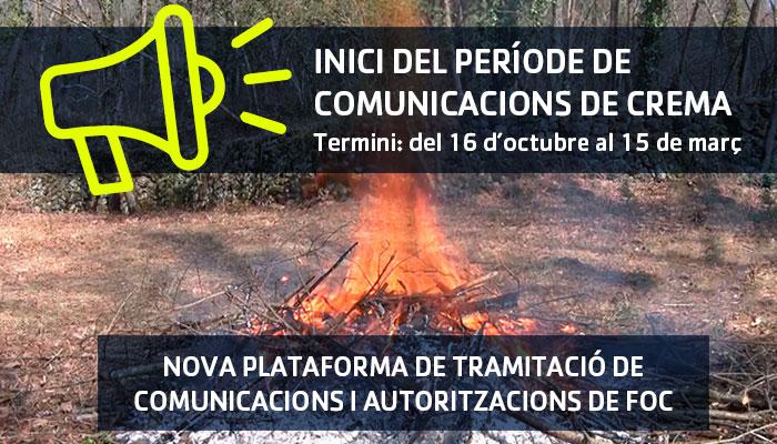 Viladrau Inici del període de comunicacions per a activitats amb risc d
