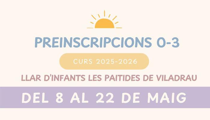 Viladrau Preinscripcions per l
