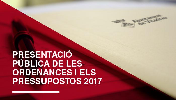 Viladrau Presentació del pressupost municipal i les ordenances 2017