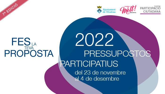 Viladrau Presentació de propostes dels Pressupostos Participatius 2022