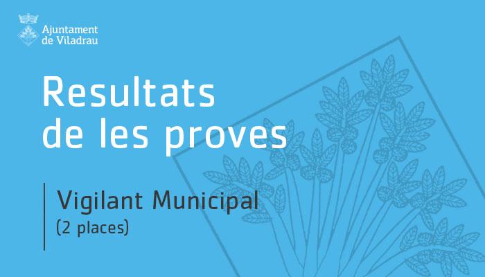 Resultat final de les proves per les dues places de vigilants municipals