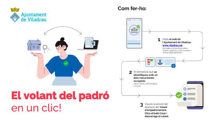 Viladrau Descarrega’t el volant d’empadronament en un clic!