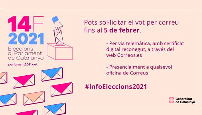 Vota des de casa a les eleccions del 14F