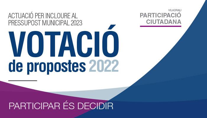Votació de les propostes dels Pressupostos Participatius 2022