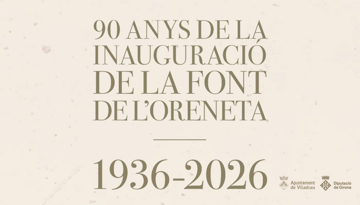 Conferència inaugural (90è aniversari de la Font de l'Oreneta)