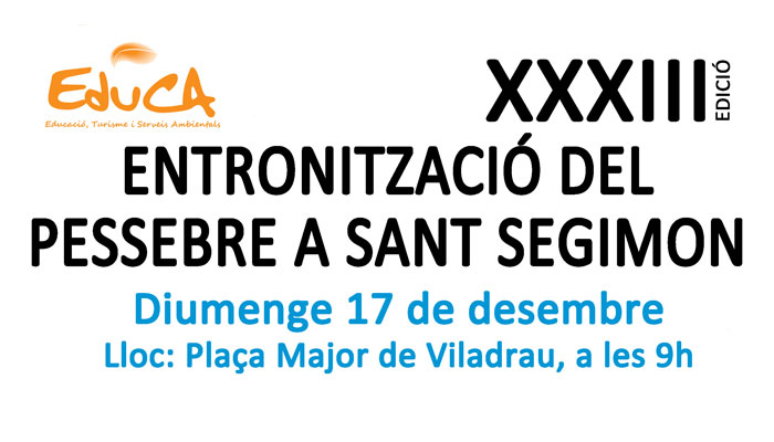 Viladrau XXXIII Entronització del Pessebre de Sant Segimon