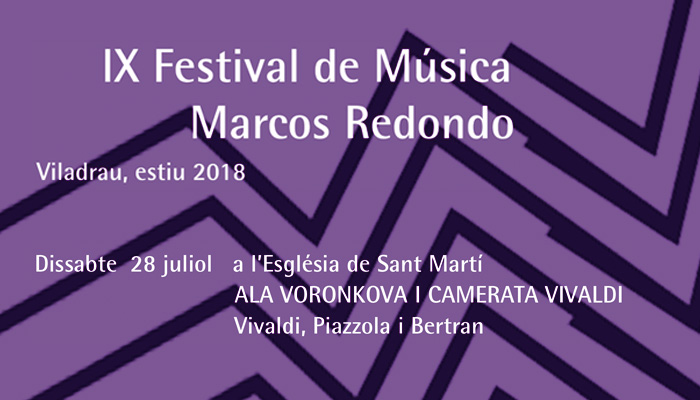 IX Festival de Música Marcos Redondo de 28 juliol