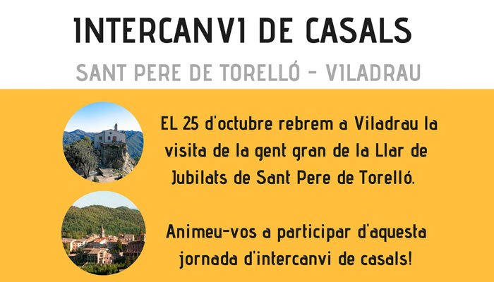 Intercanvi Casals Sant Pere de Torelló - Viladrau