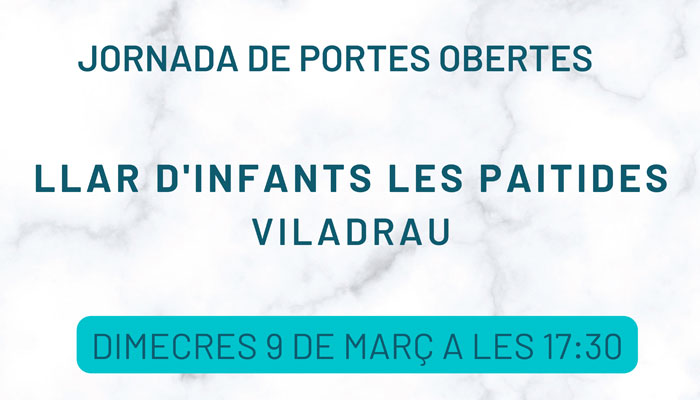 Viladrau Portes Obertes a la Llar d'Infants "Les Paitides" 2022