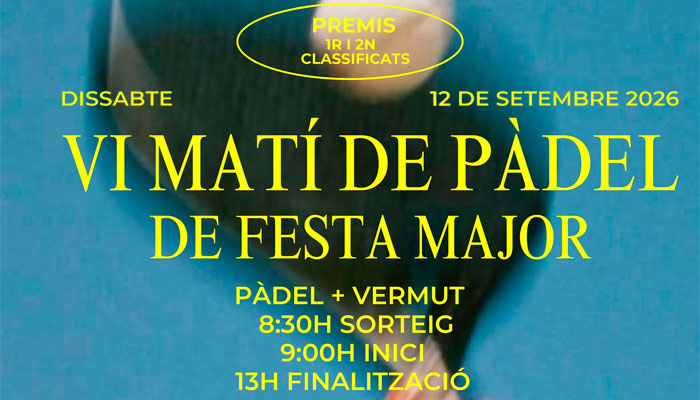VI Matí de pàdel de Festa Major de Viladrau
