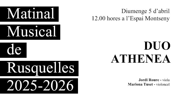 Viladrau Matinal Musical de Rusquelles amb Duo Athenea