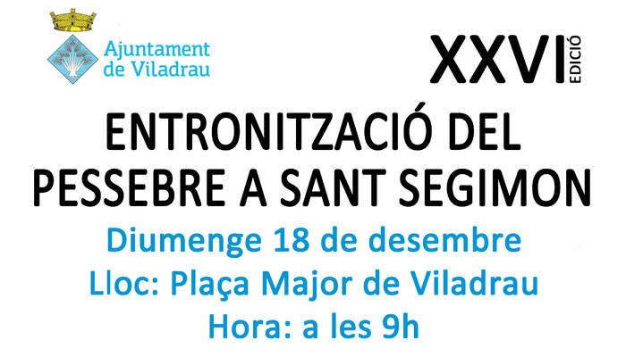 Viladrau XXVI Entronització del pessebre a Sant Segimon