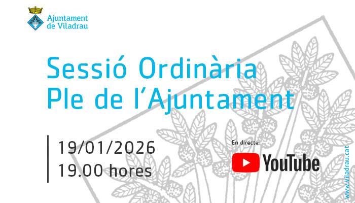 Sessió ordinària del ple de l'ajuntament del 19 de gener de 2026
