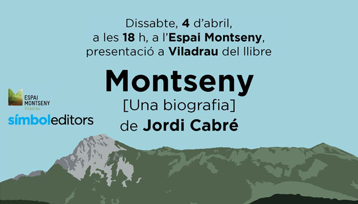 Viladrau Presentació del llibre Montseny [una biografia] de Jordi Cabré