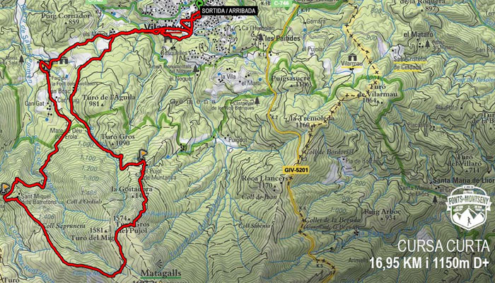 Viladrau, II Trail Fonts del Montseny 2016