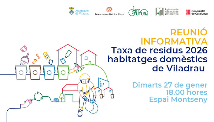 Reunió informativa de la taxa d'escombraries 2026 dels habitatges domèstics de Viladrau