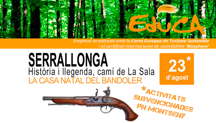 Viladrau Passejada "Serrallonga, història i llegenda, camí de La Sala"