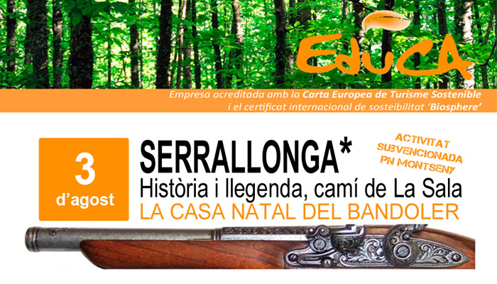 Viladrau Passejada "Serrallonga, història i llegenda, camí de La Sala"