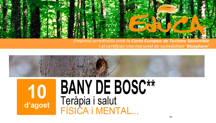 Viladrau Passejada "Bany de Bosc. Teràpia i salut física i mental"