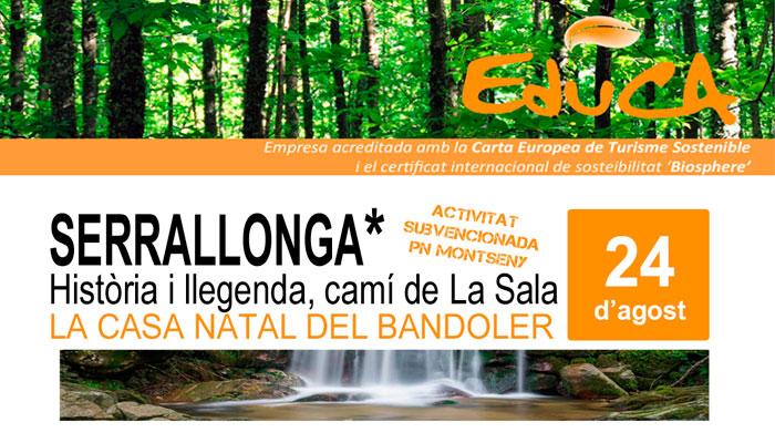 Viladrau Passejada "Serrallonga, història i llegenda, camí de La Sala"