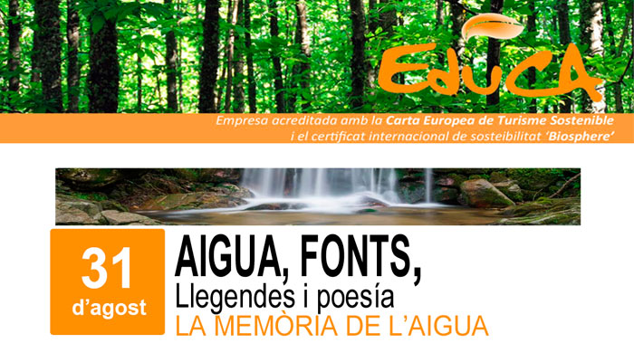 Viladrau Passejada "Aigua, fonts, llegendes i poesia"