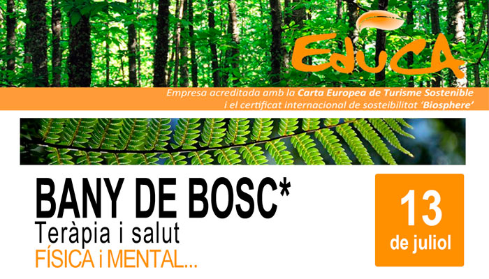 Viladrau Passejada "Bany de Bosc. Teràpia i salut física i mental"