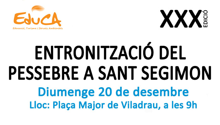 Viladrau XXX Entronització del pessebre de Sant Segimon