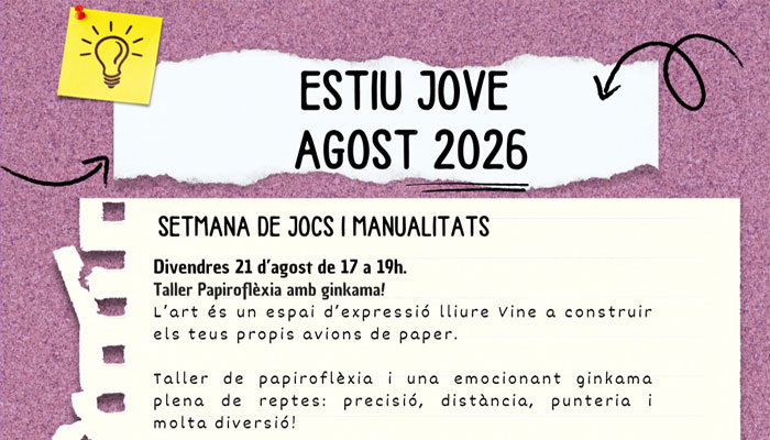 Viladrau Taller de papiroflèxia i gimcana - Estiu Jove